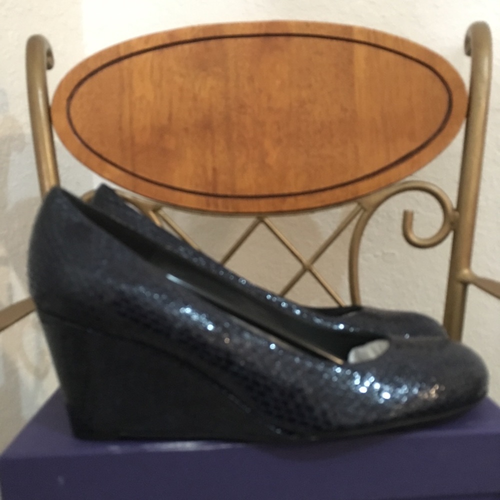 Stuart Weitzman Sea Blue Crystal Snake